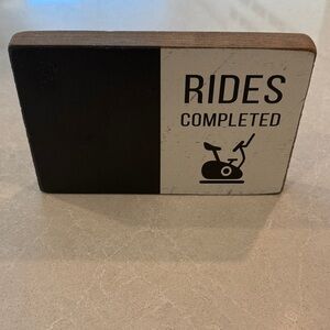 Rides Completed Chalkboard Sign